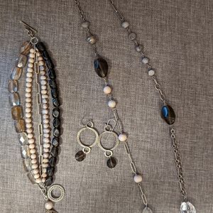 Beautiful SILPADA 3-piece smoky quartz set!